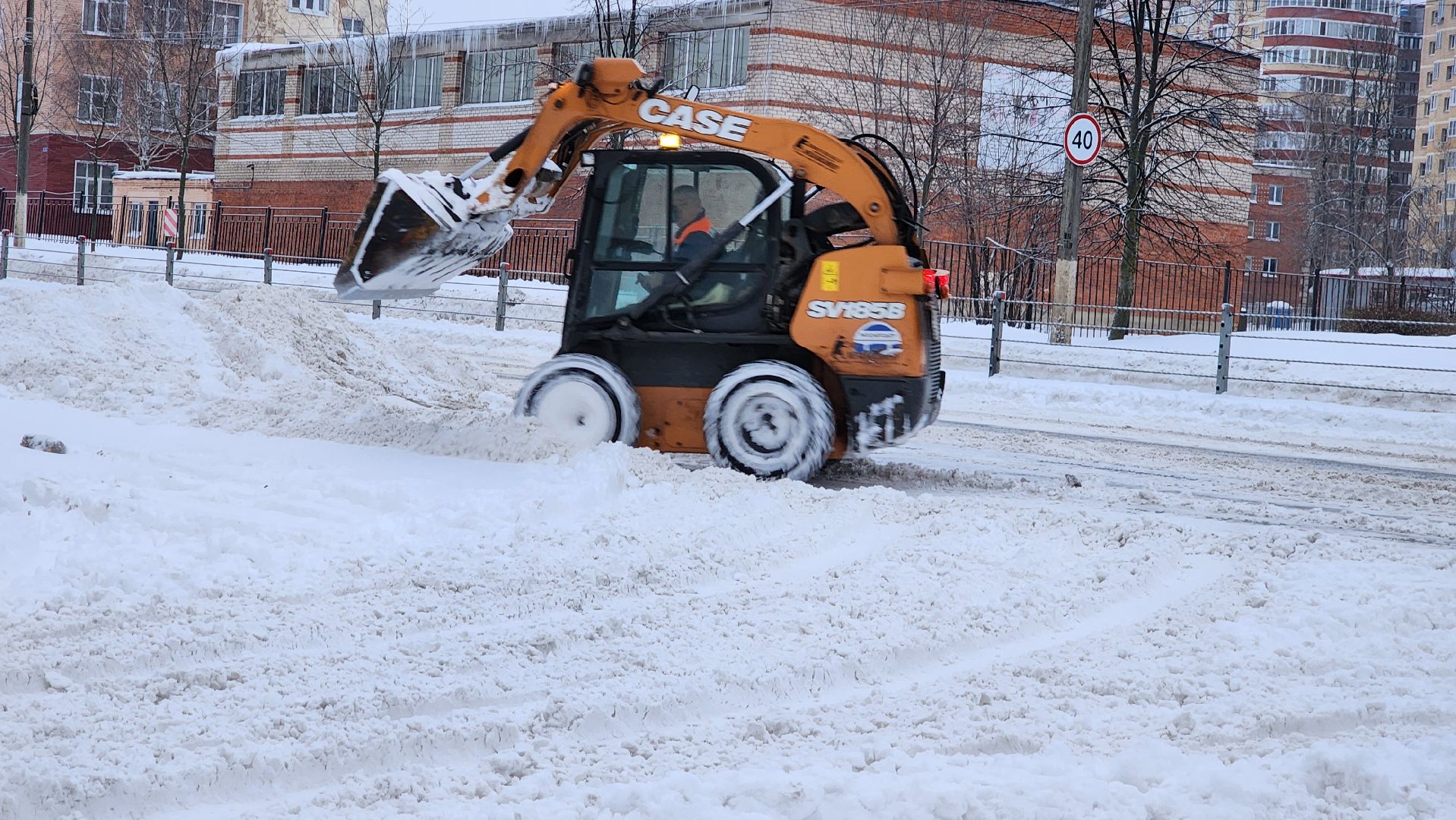 Егорьевск, Подмосковье, Уборка снега, московская область,