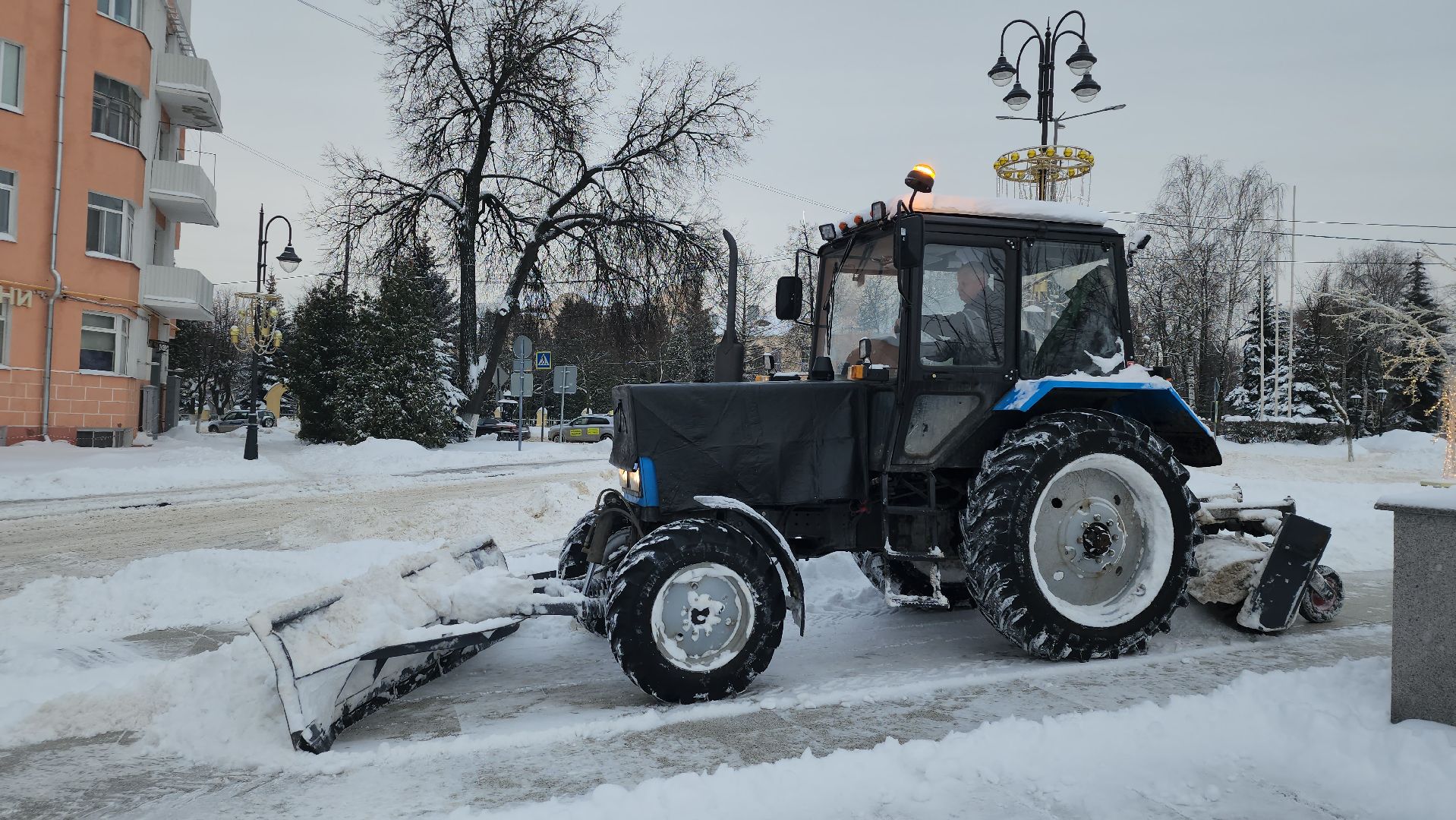 снегопад, уборка снега, коммунальные службы, Ногинск, Богородский городской округ,