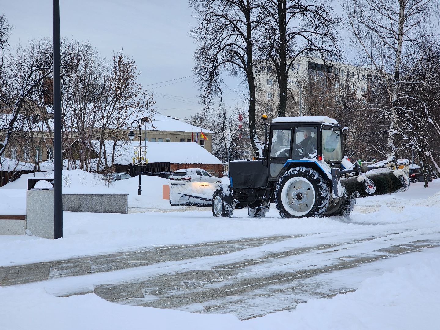 снегопад, уборка снега, коммунальные службы, Ногинск, Богородский городской округ,