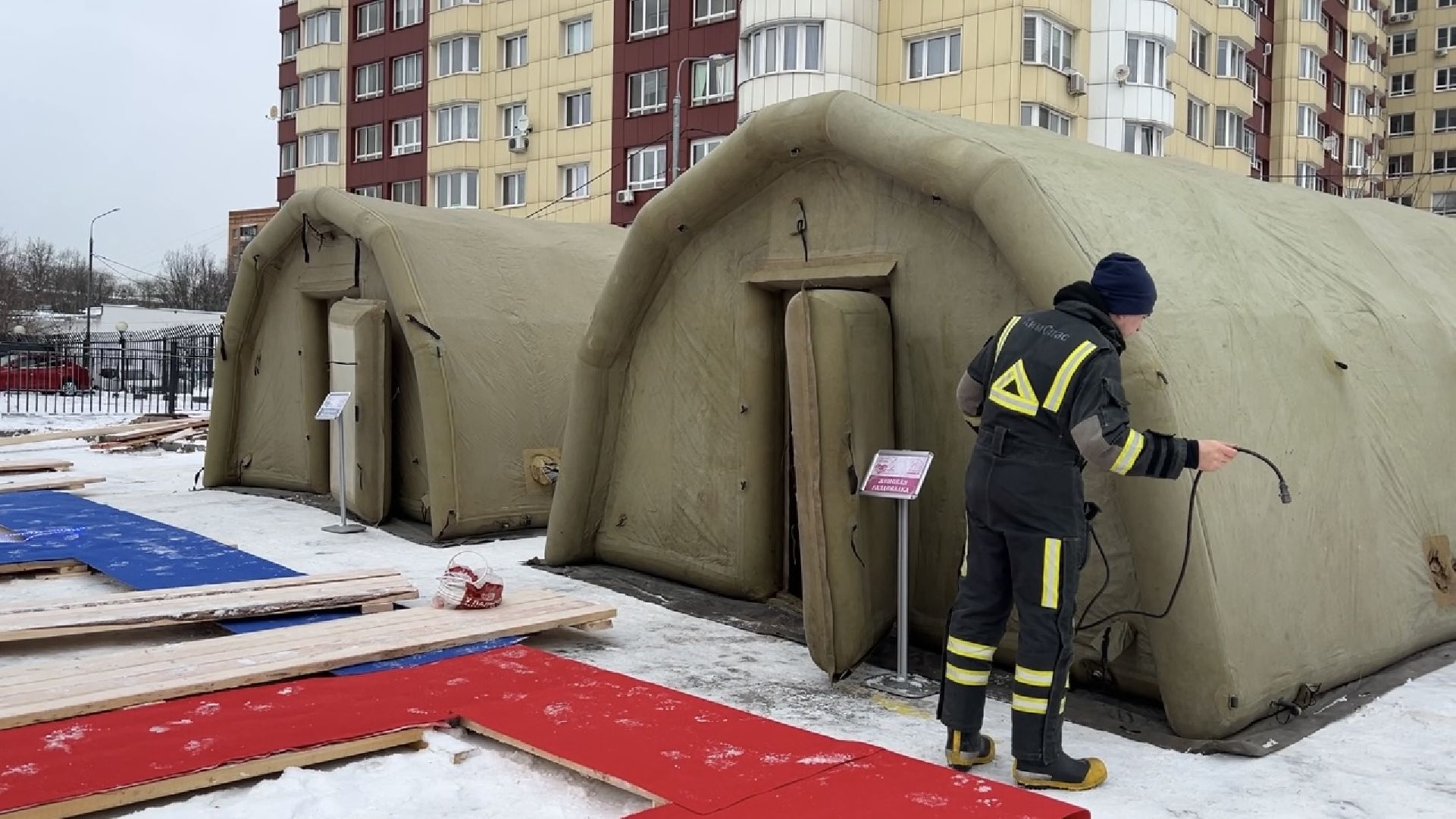 химки, крещенские купания, крещение господне, купель,