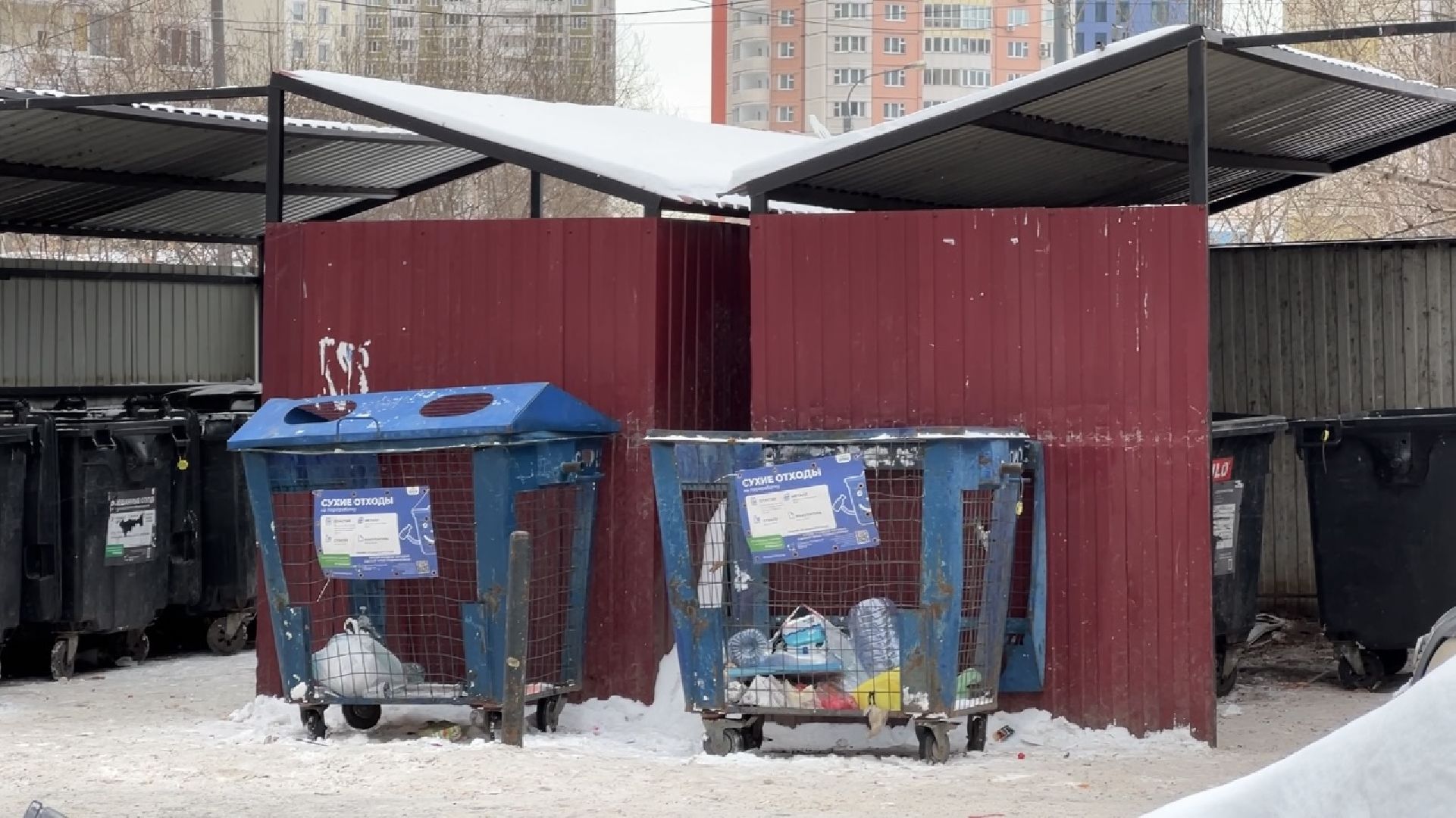 химки, уборка мусора, контейнерная площадка, мусорные контейнеры,