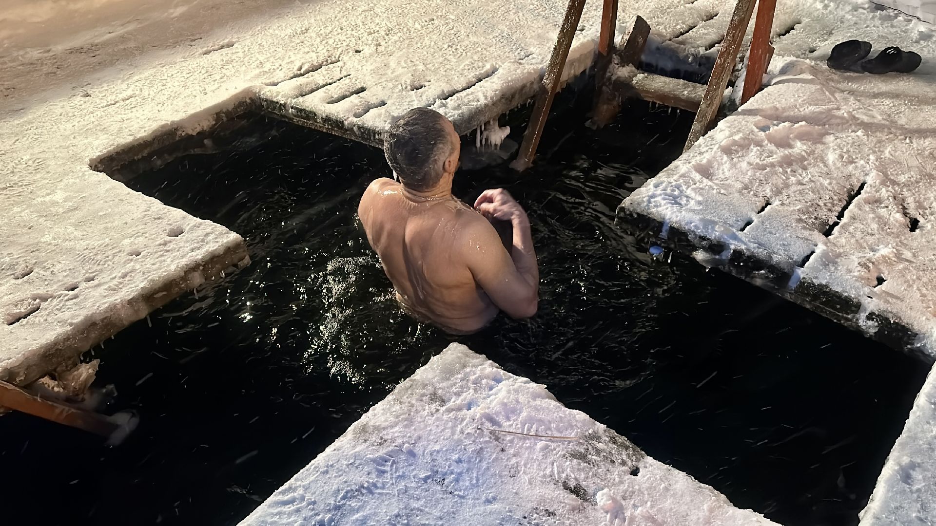 Клин, общество, крещение господне, крещенские купания, люди, зима в подмосковье,