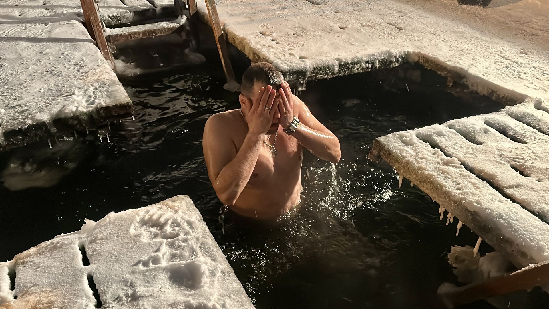 Клин, общество, крещение господне, крещенские купания, люди, зима в подмосковье,