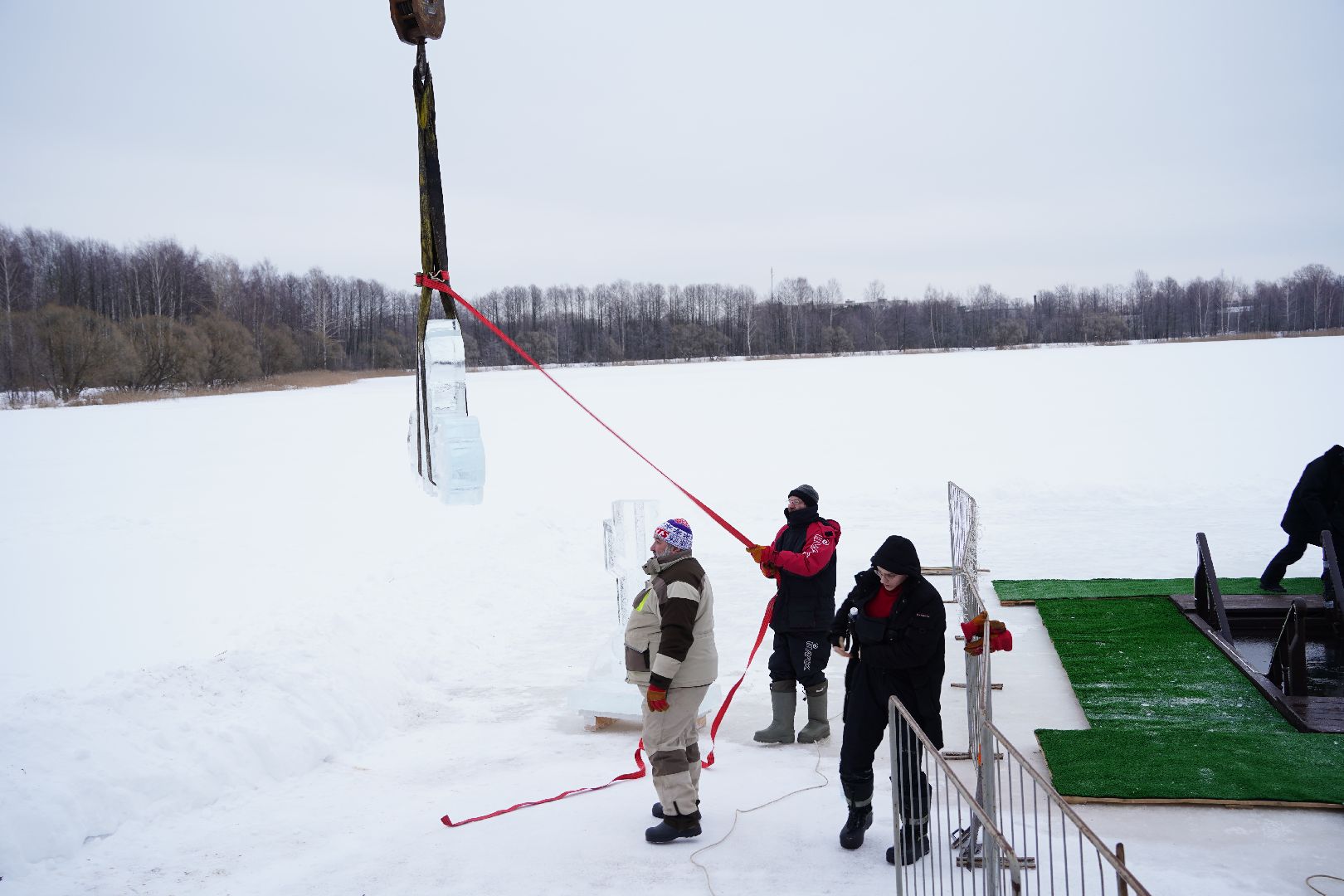 Крещение, купель, Рошаль, озеро, Юбилейное, православие, праздник, Большая Шатура,