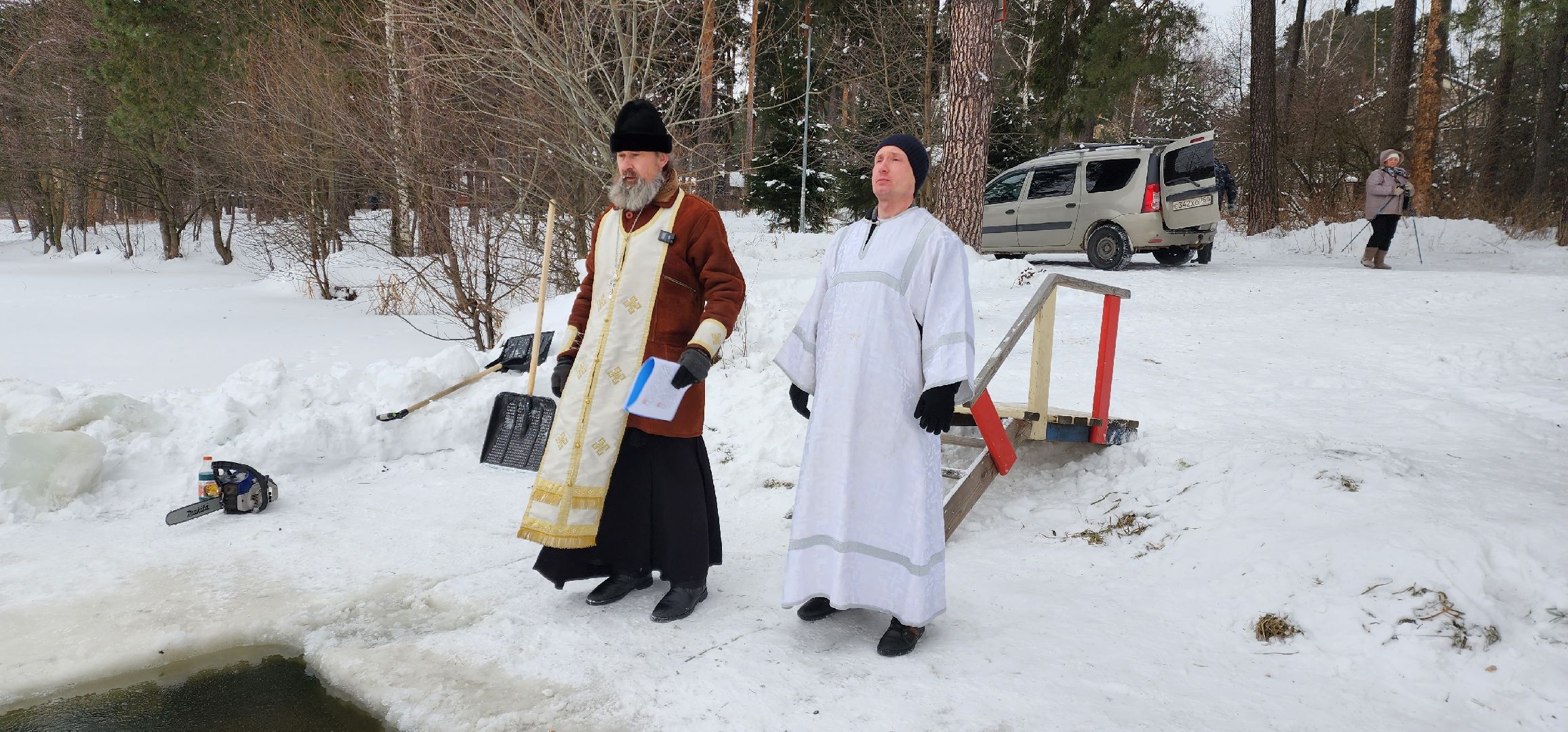 раменское, общество, православный праздник, крещение господне, освящение купели на Кратовском озере,