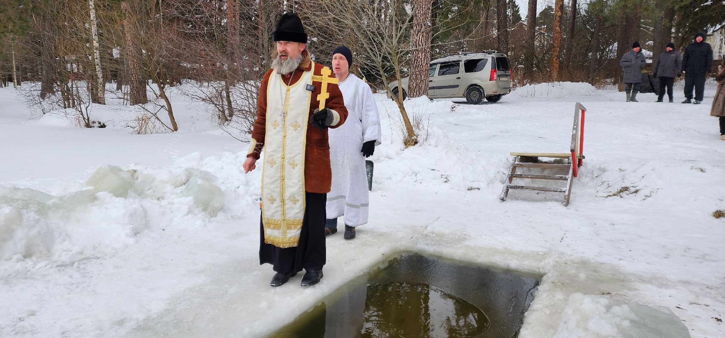 раменское, общество, православный праздник, крещение господне, освящение купели на Кратовском озере,