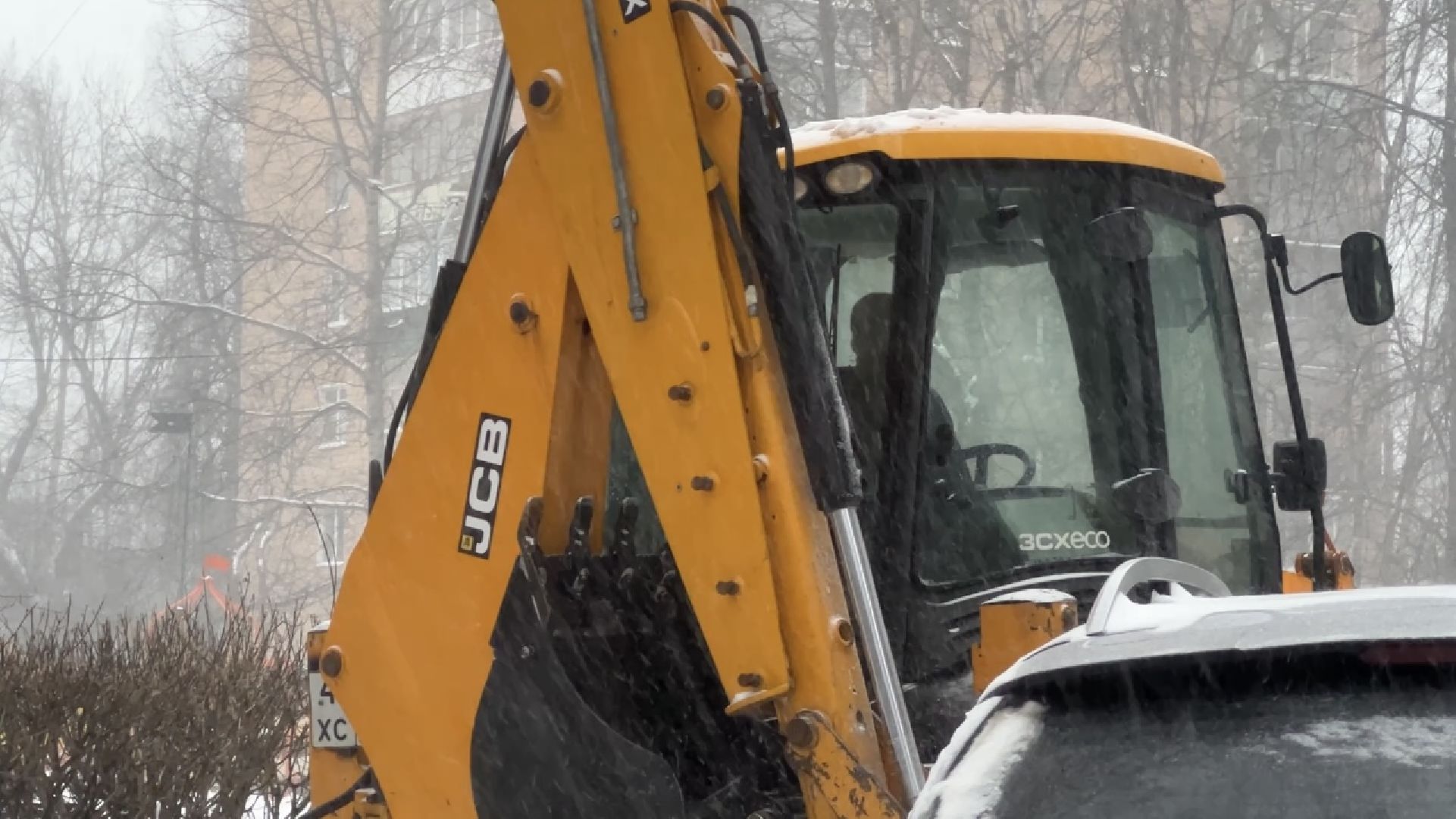 химки, снегопад, уборка снега,