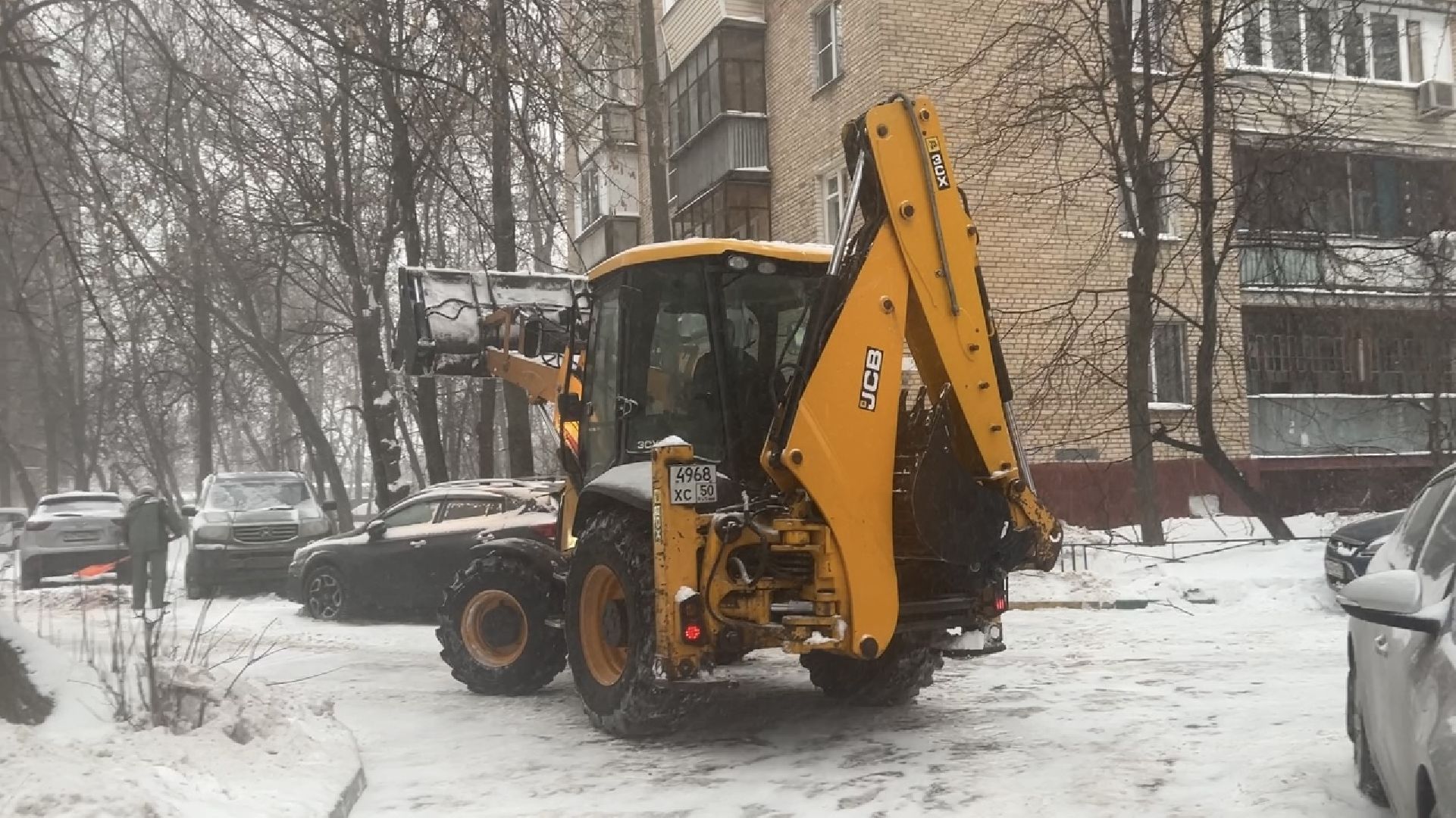 химки, снегопад, уборка снега,