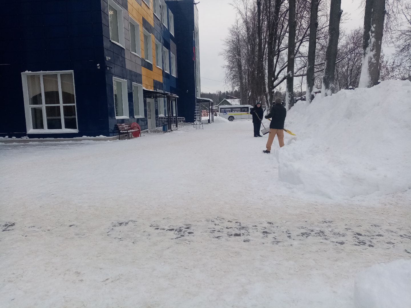 снегопад, непогода, уборка снега, жкх подмосковья,