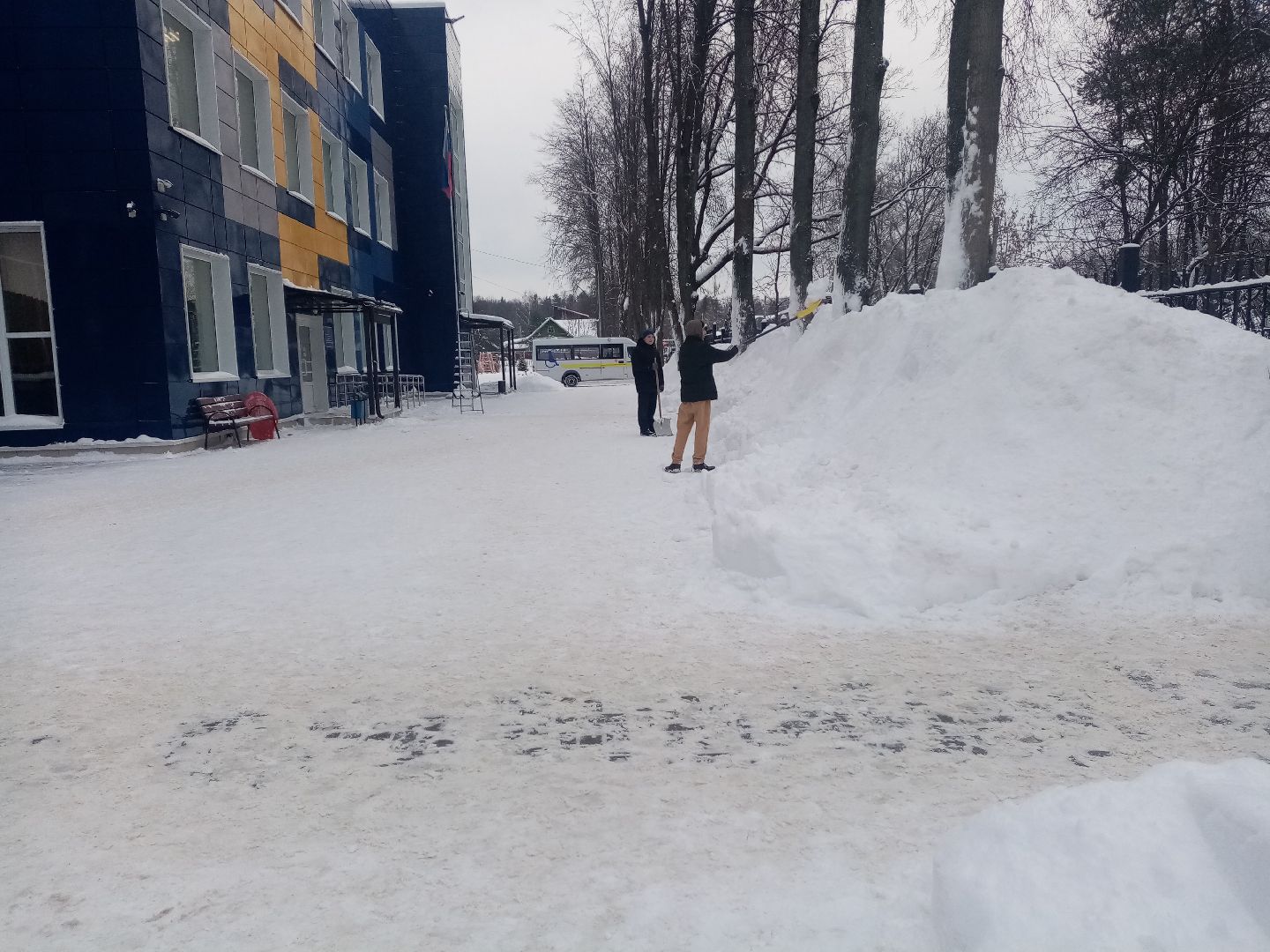 снегопад, непогода, уборка снега, жкх подмосковья,