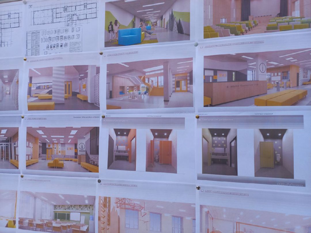 строительство, школа, пристройка