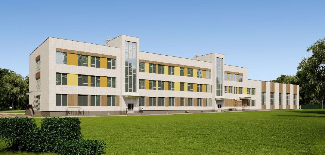 строительство, школа, пристройка