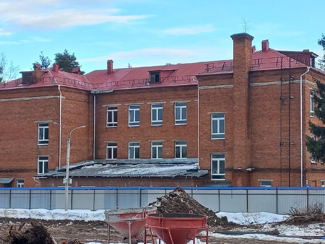 строительство, школа, пристройка