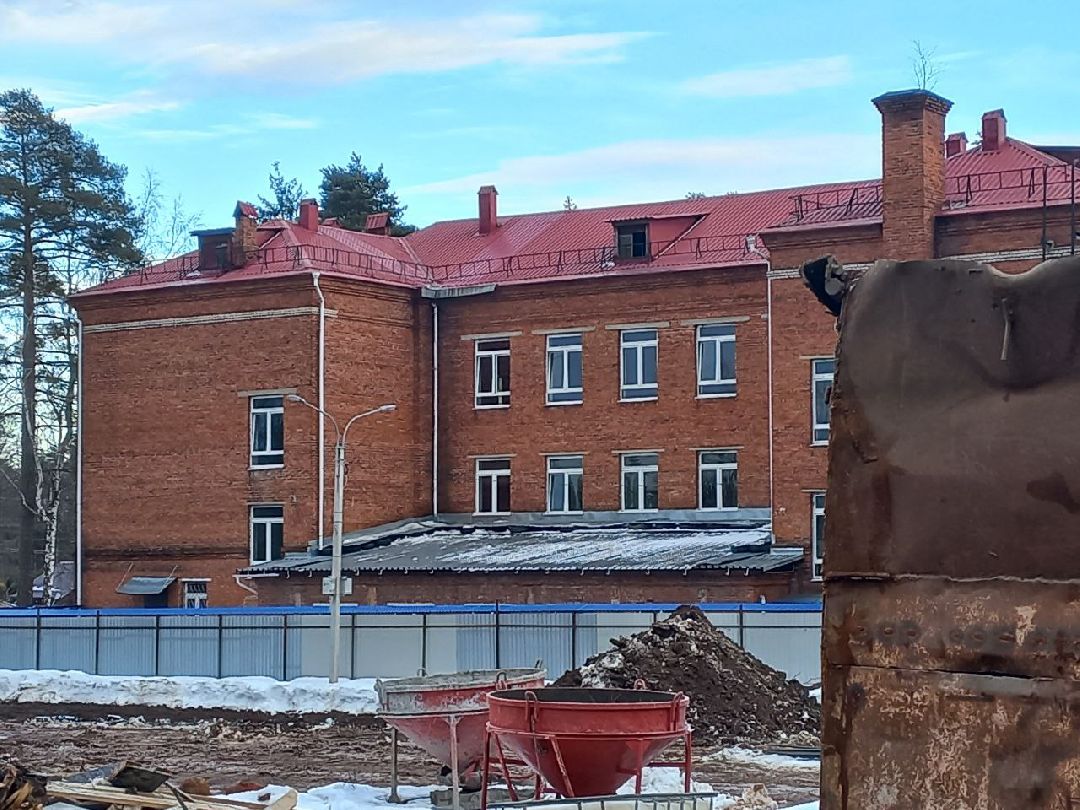 строительство, школа, пристройка