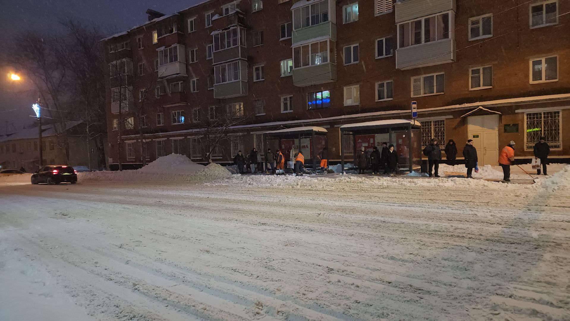 ступино, снегопад, уборка снега,