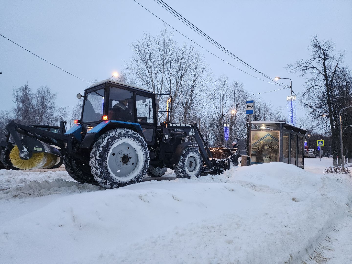 воскресенск, жкх, уборка снега, снегопад, коммунальная техника,