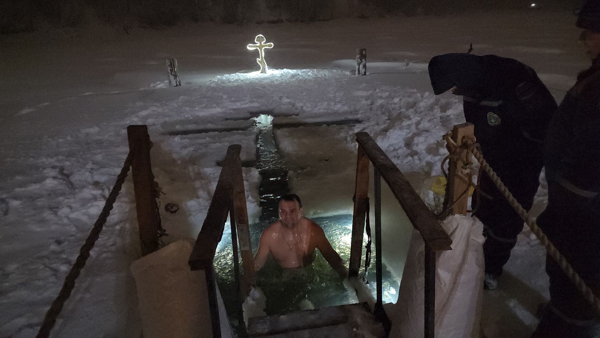 Крещение, купание, прорубь, иордань, Звягин,