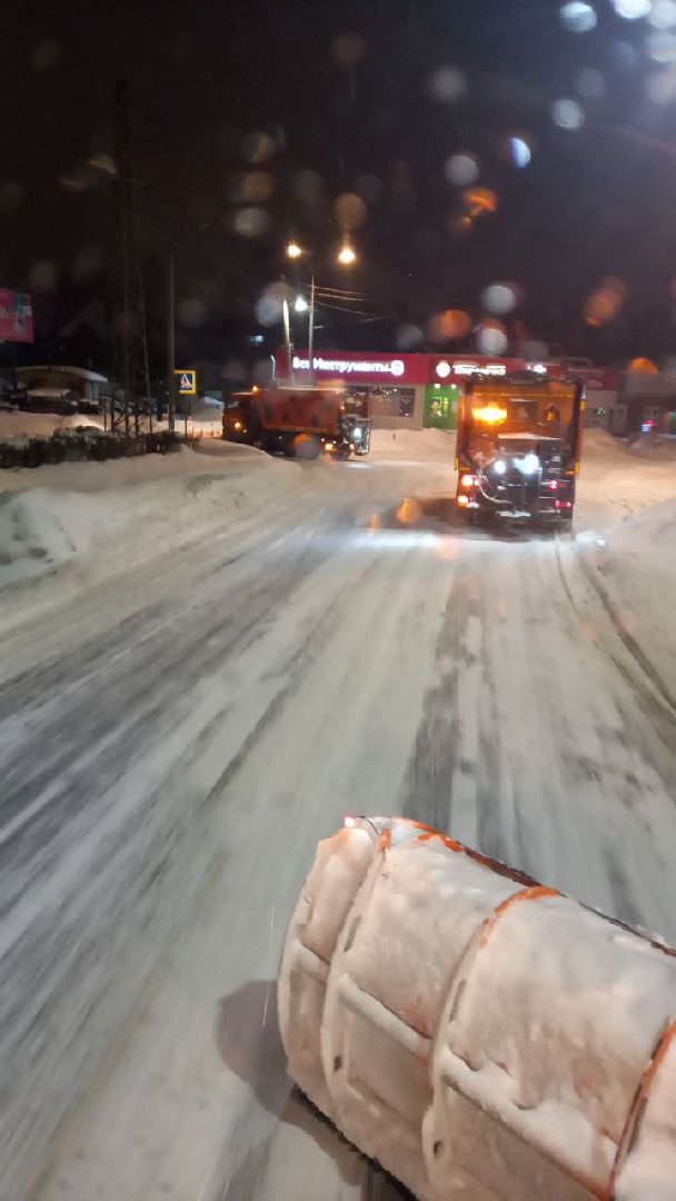 пушкино, снегопад, коммунальная техника, коммунальное предприятие, уборка снега,