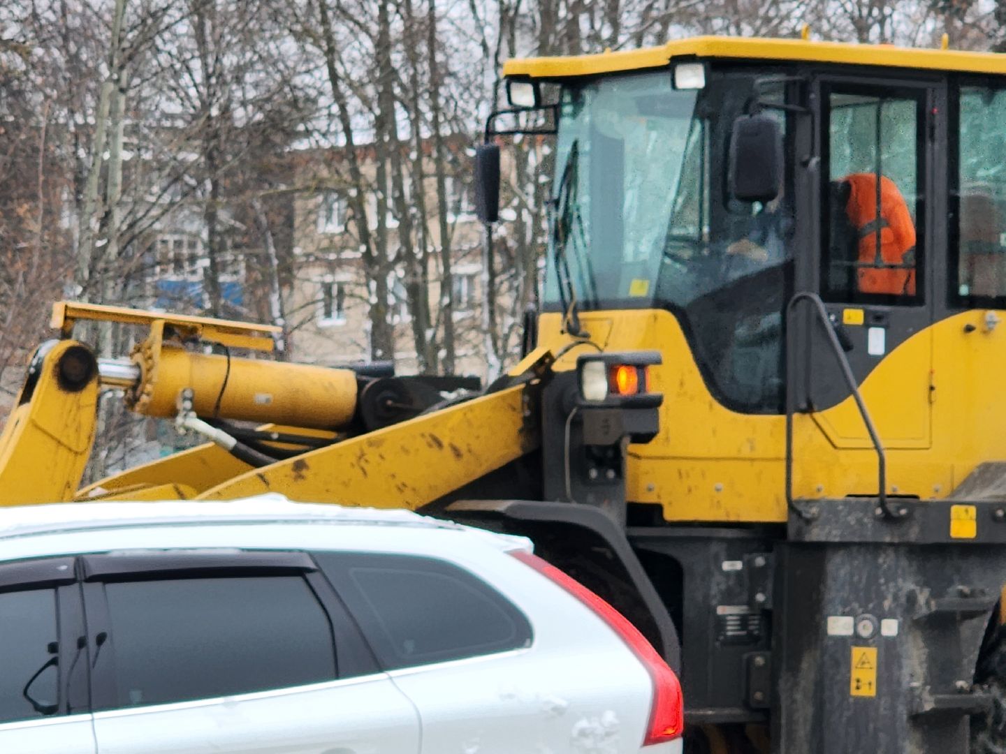 уборка снега, орехово зуево,