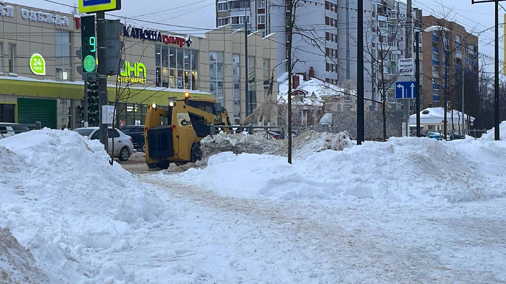 Волоколамск, уборка снега, коммунальная техника, коммунальное хозяйство, дороги,