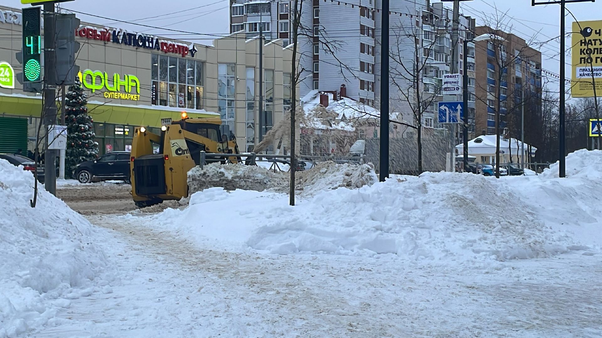 Волоколамск, уборка снега, коммунальная техника, коммунальное хозяйство, дороги,