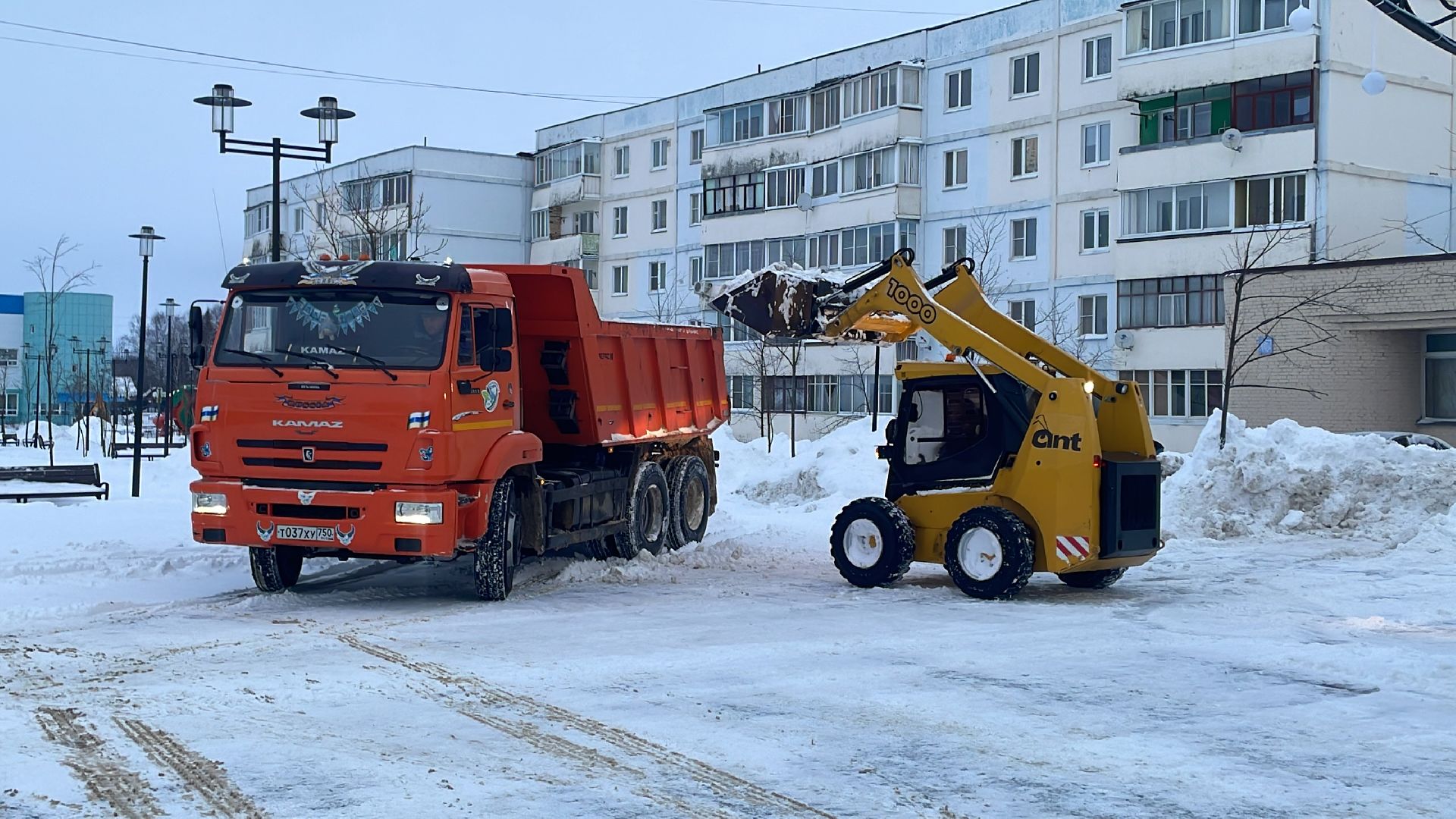 Волоколамск, уборка снега, коммунальная техника, коммунальное хозяйство, дороги,