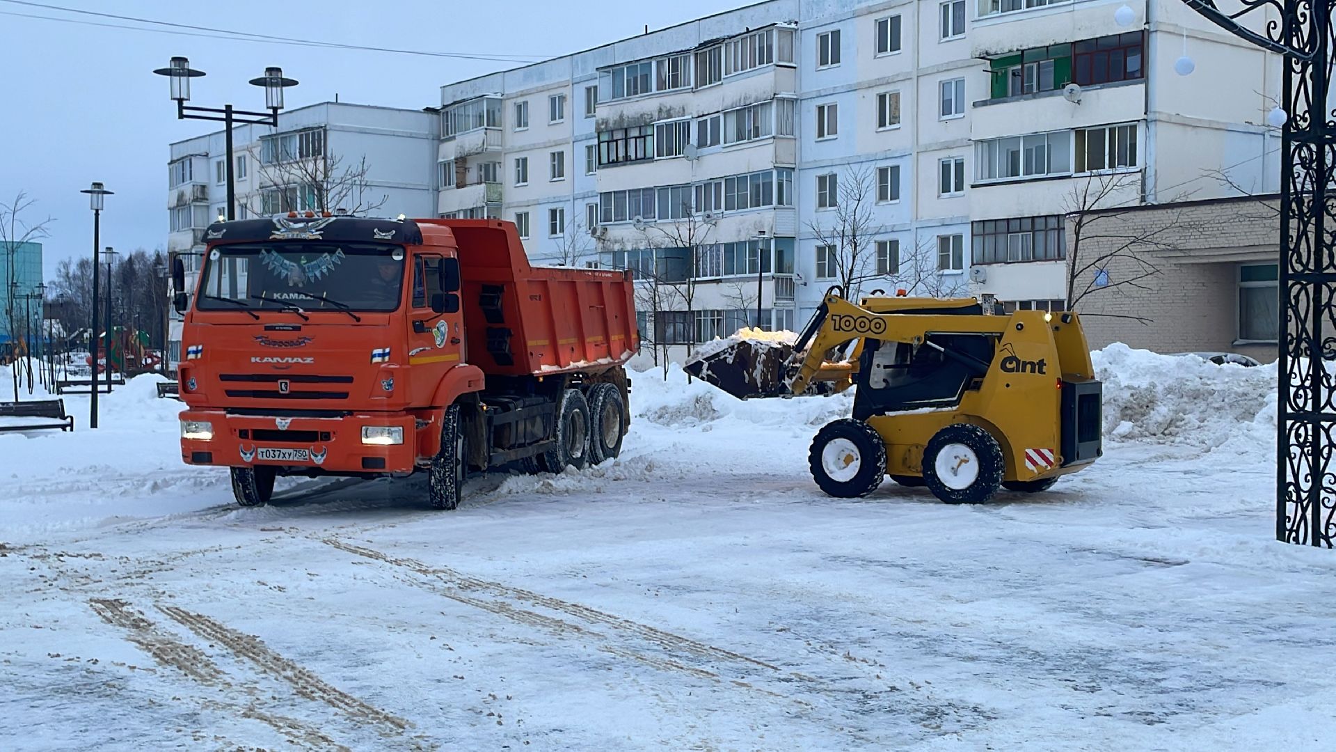 Волоколамск, уборка снега, коммунальная техника, коммунальное хозяйство, дороги,