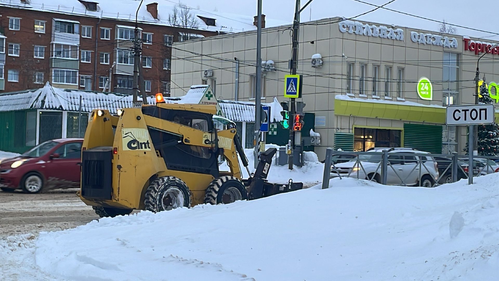 Волоколамск, уборка снега, коммунальная техника, коммунальное хозяйство, дороги,