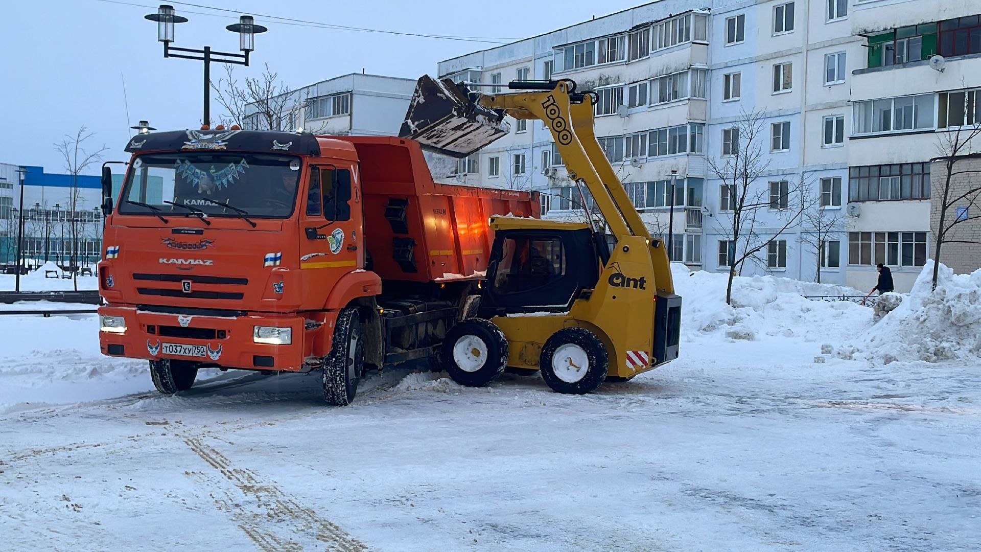 Волоколамск, уборка снега, коммунальная техника, коммунальное хозяйство, дороги,