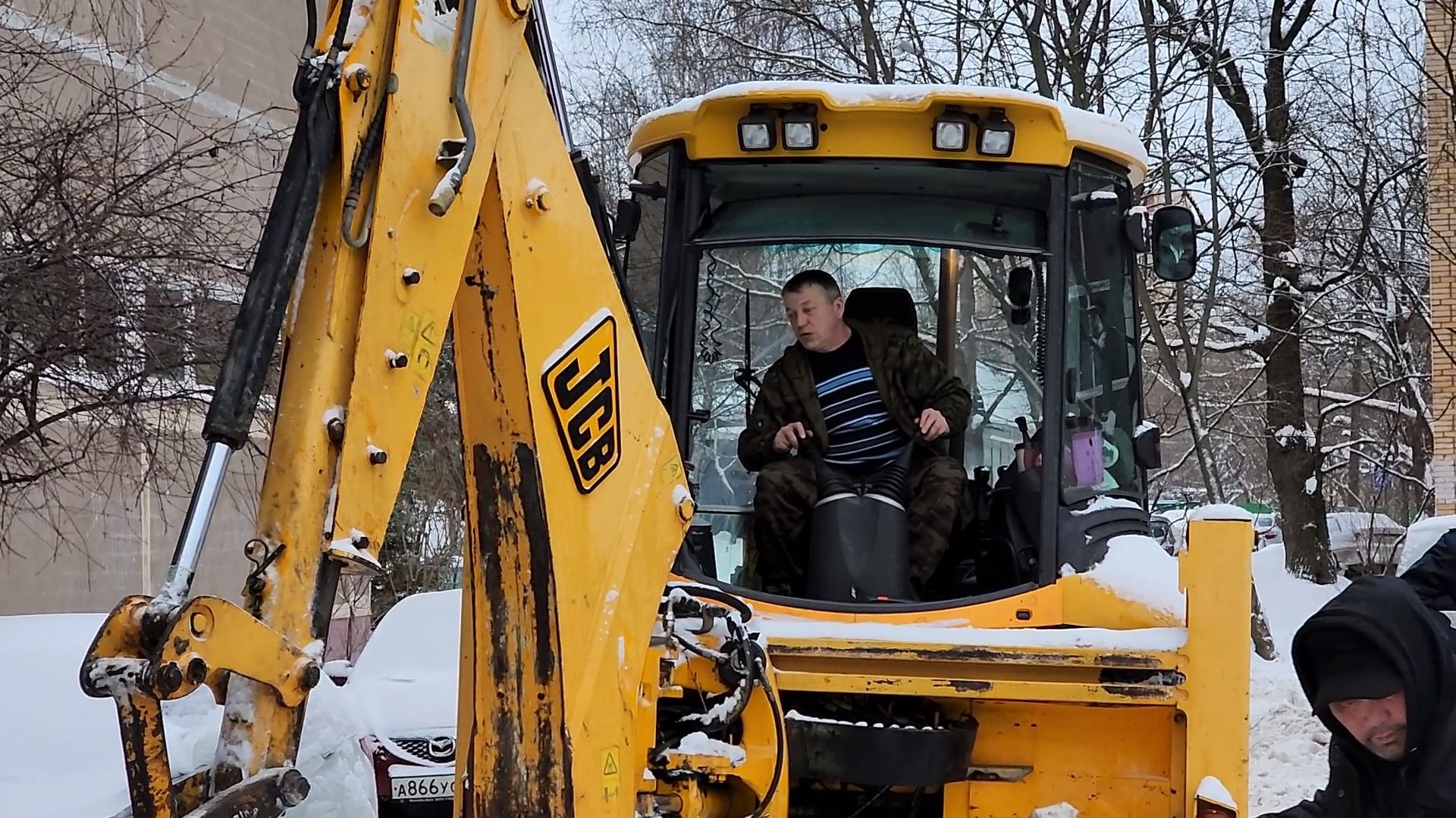 Одинцово, снег, снегопад, уборка, уборка дворов, очистка дорог, метель, густ,