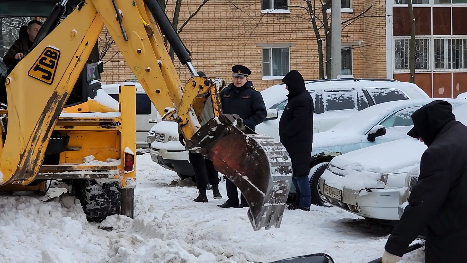 Одинцово, снег, снегопад, уборка, уборка дворов, очистка дорог, метель, густ,