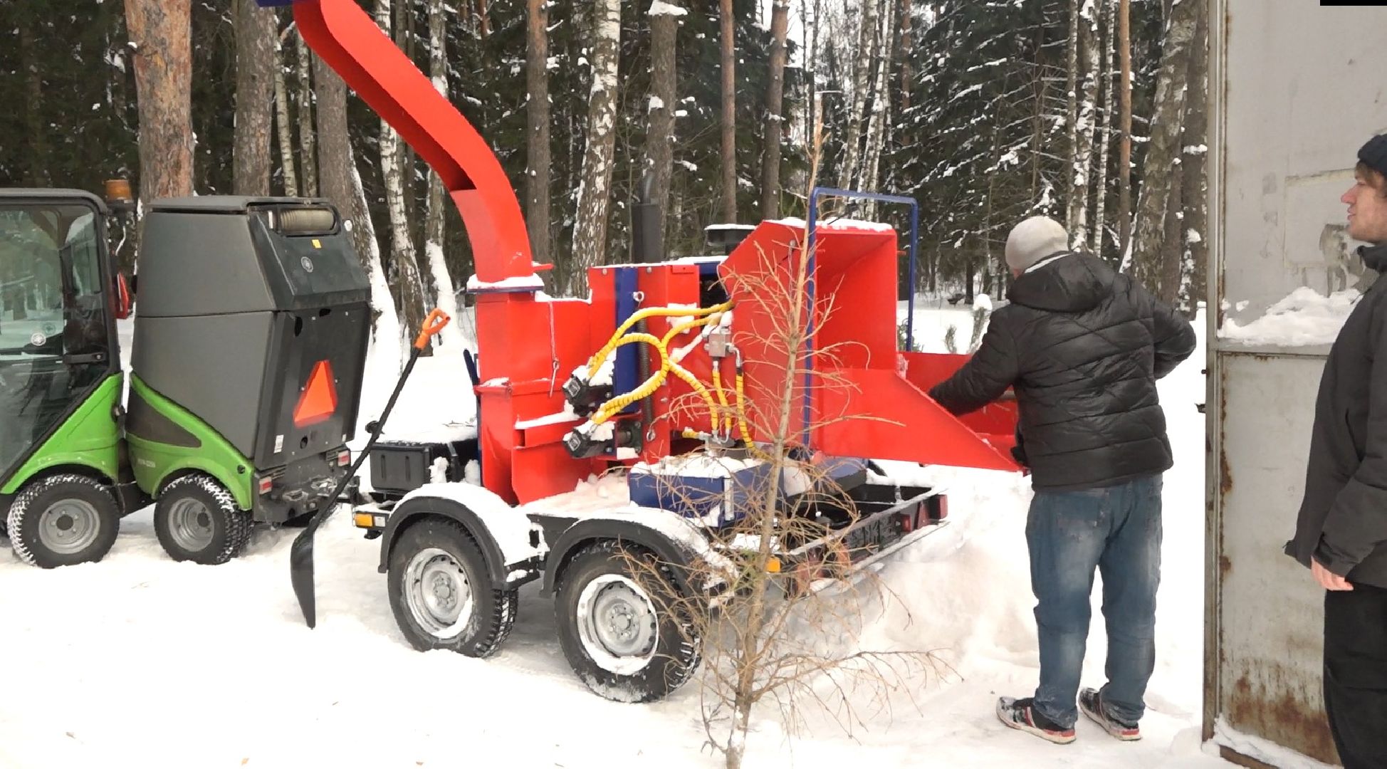 вторая жизнь елки, Зима в Подмосковье, Наш лес посади свое дерево, переработка, Домодедово,