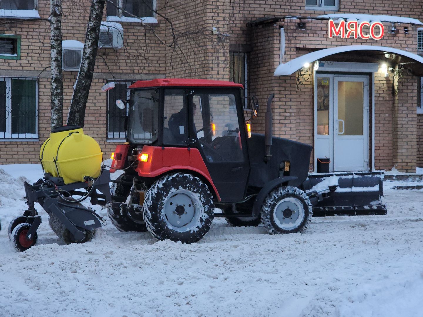 жкх, снегоуборочная техника, снегопад, фрязино, коммунальные службы,