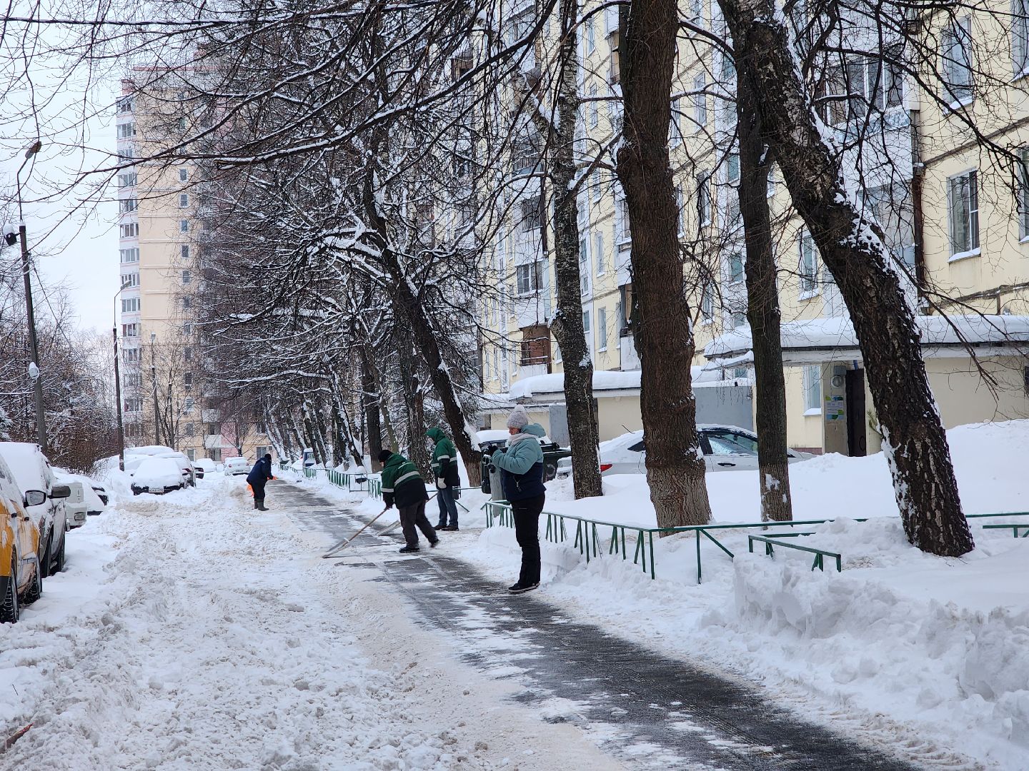жкх, снегоуборочная техника, снегопад, фрязино, коммунальные службы,