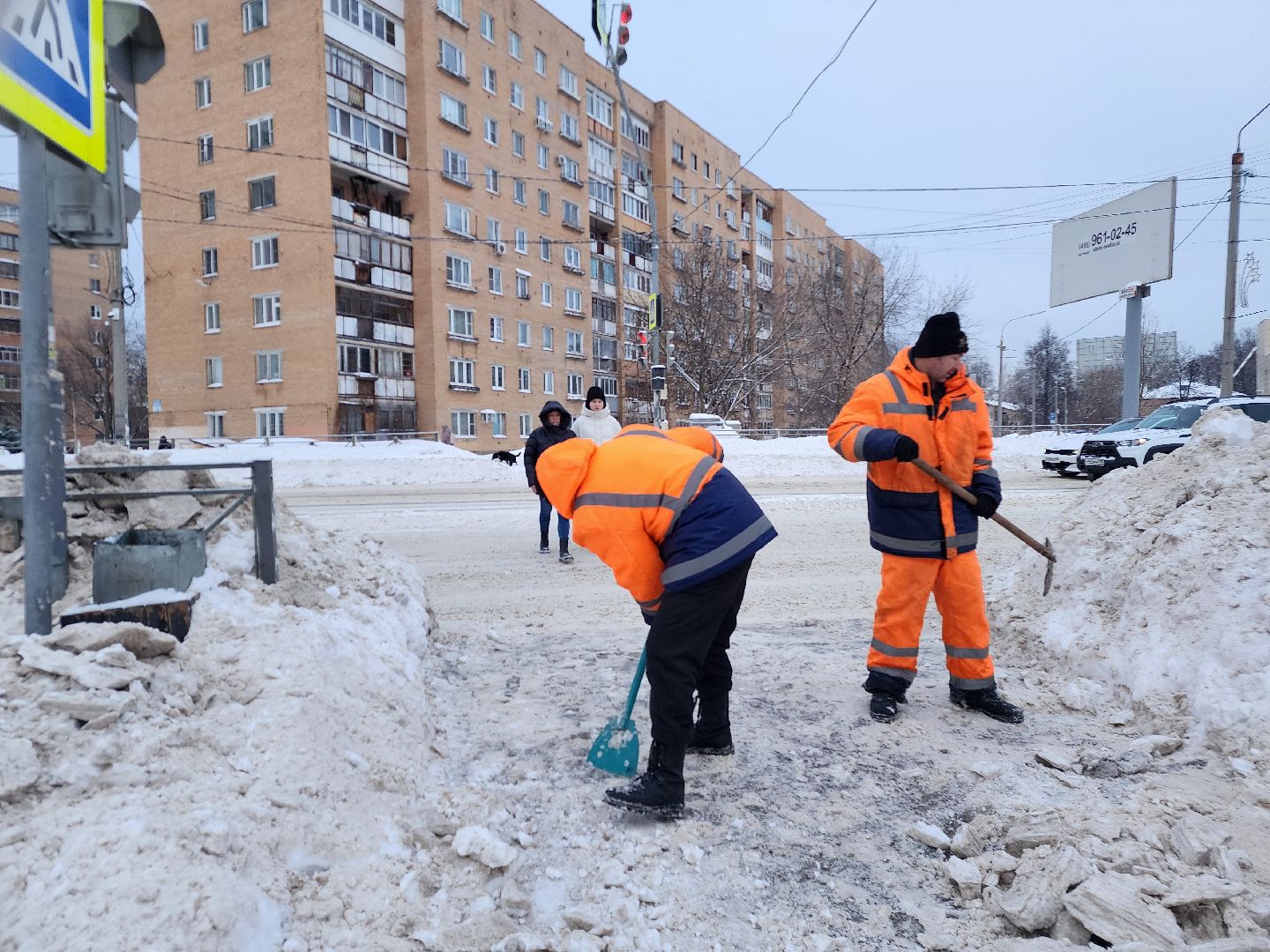 жкх, снегоуборочная техника, снегопад, фрязино, коммунальные службы,