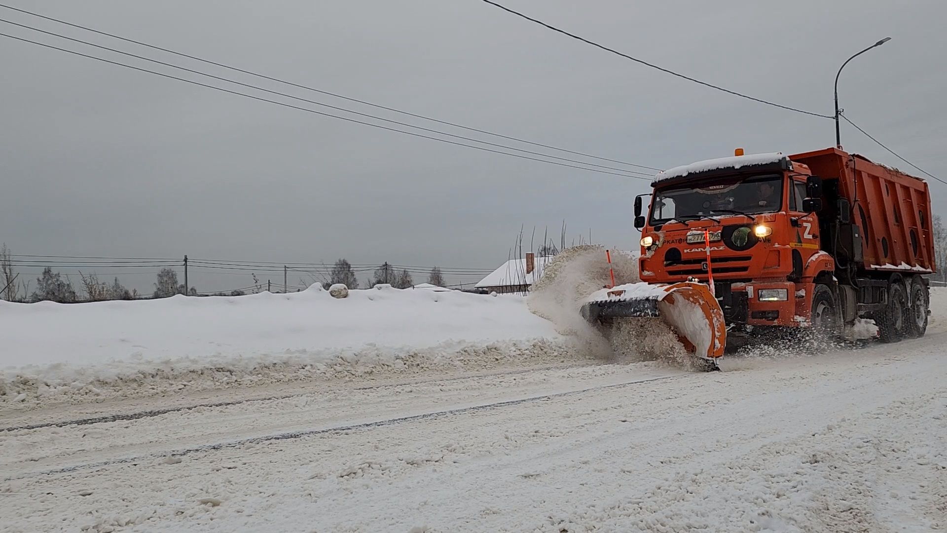жкх, коммунальщики, метель, снегопад, Лосино-Петровский,