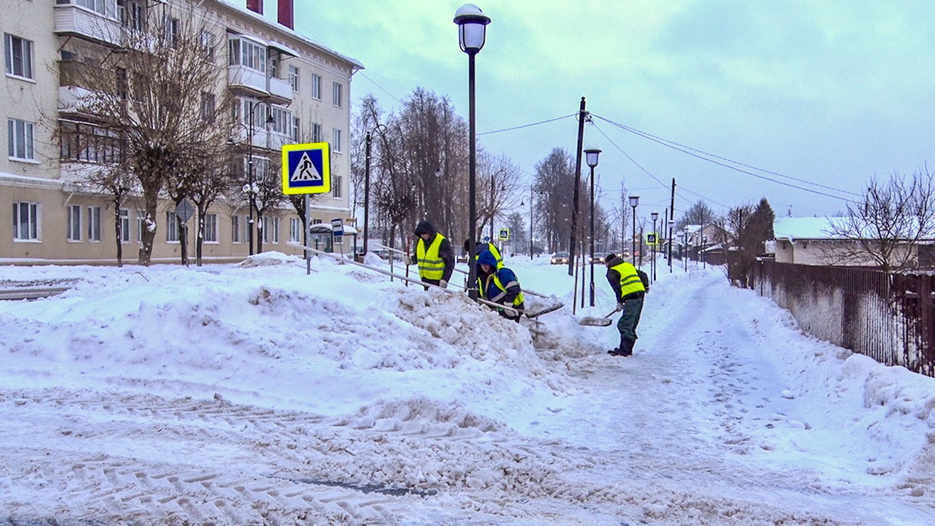 Клин, общество, снег, зима, ЖКХ, уборка снега,