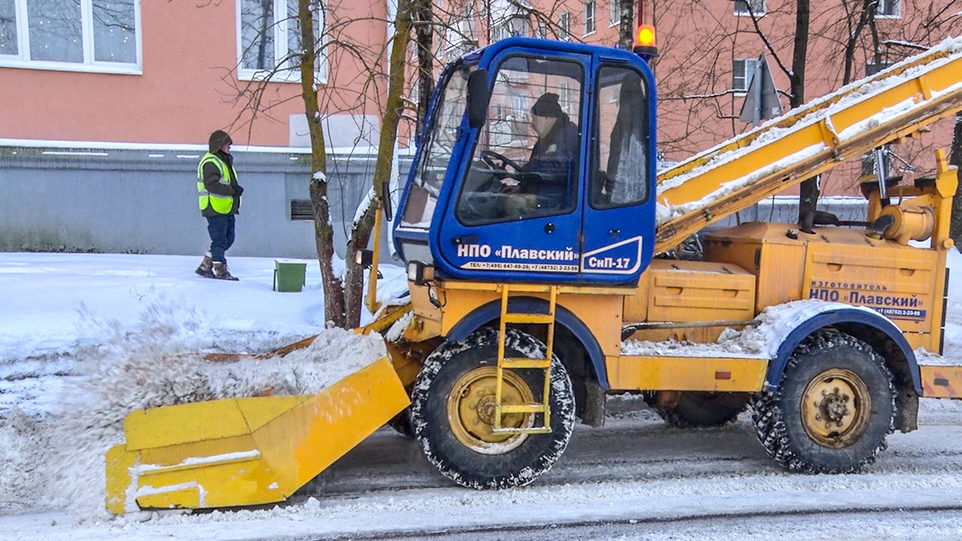 Клин, общество, зима, снег, уборка дорог,