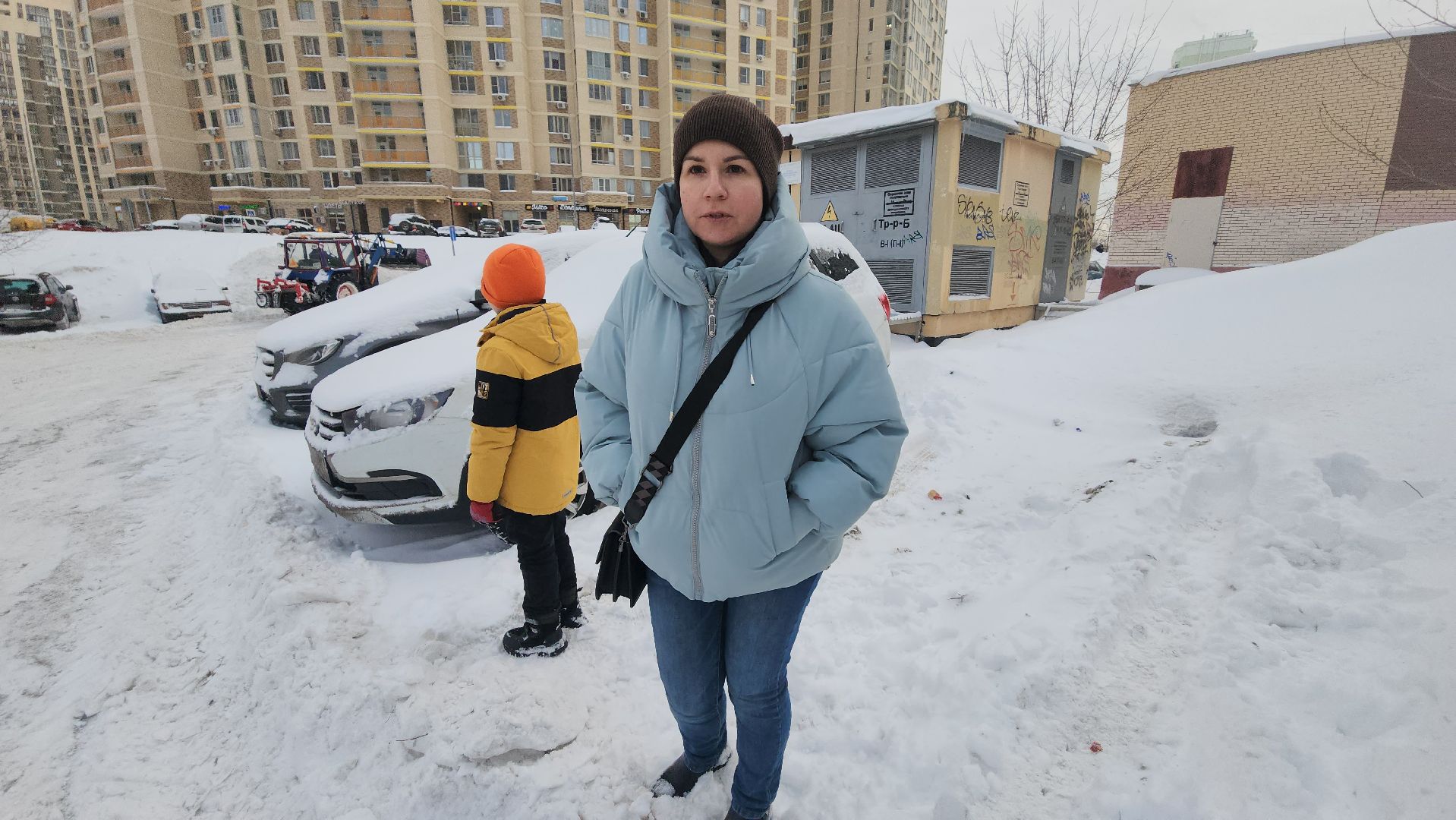 долгопрудный, снегопад, техника, трактор, УК,