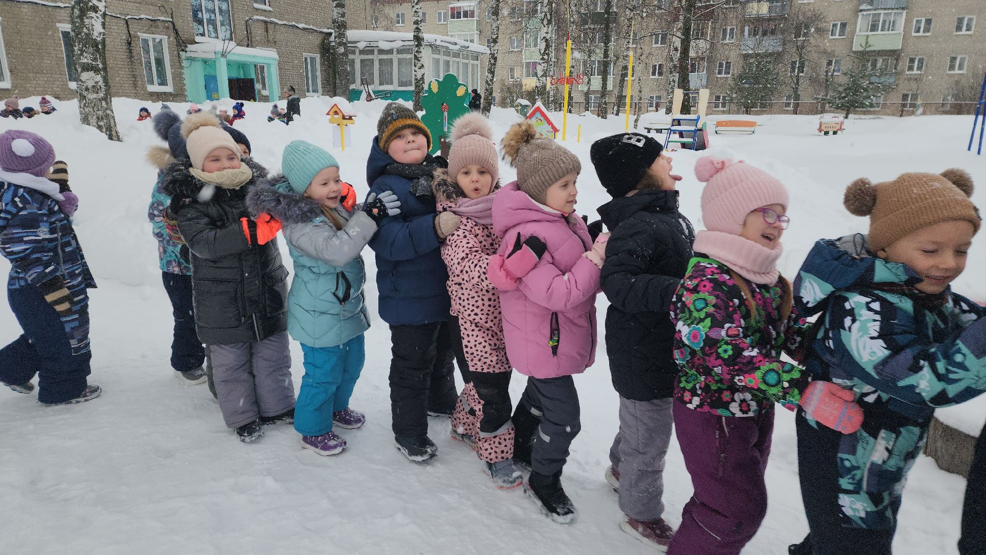шатура, левошево, день снега, игры на свежем воздухе, детский сад, городской округ культура, городской округ люди,