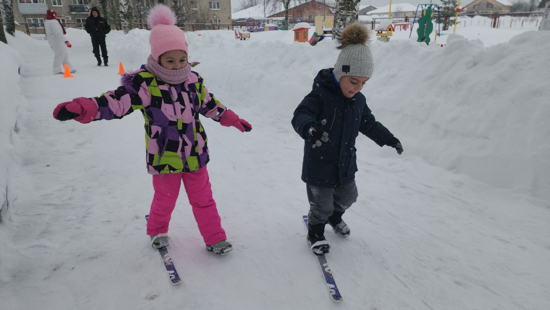 шатура, левошево, день снега, игры на свежем воздухе, детский сад, городской округ культура, городской округ люди,