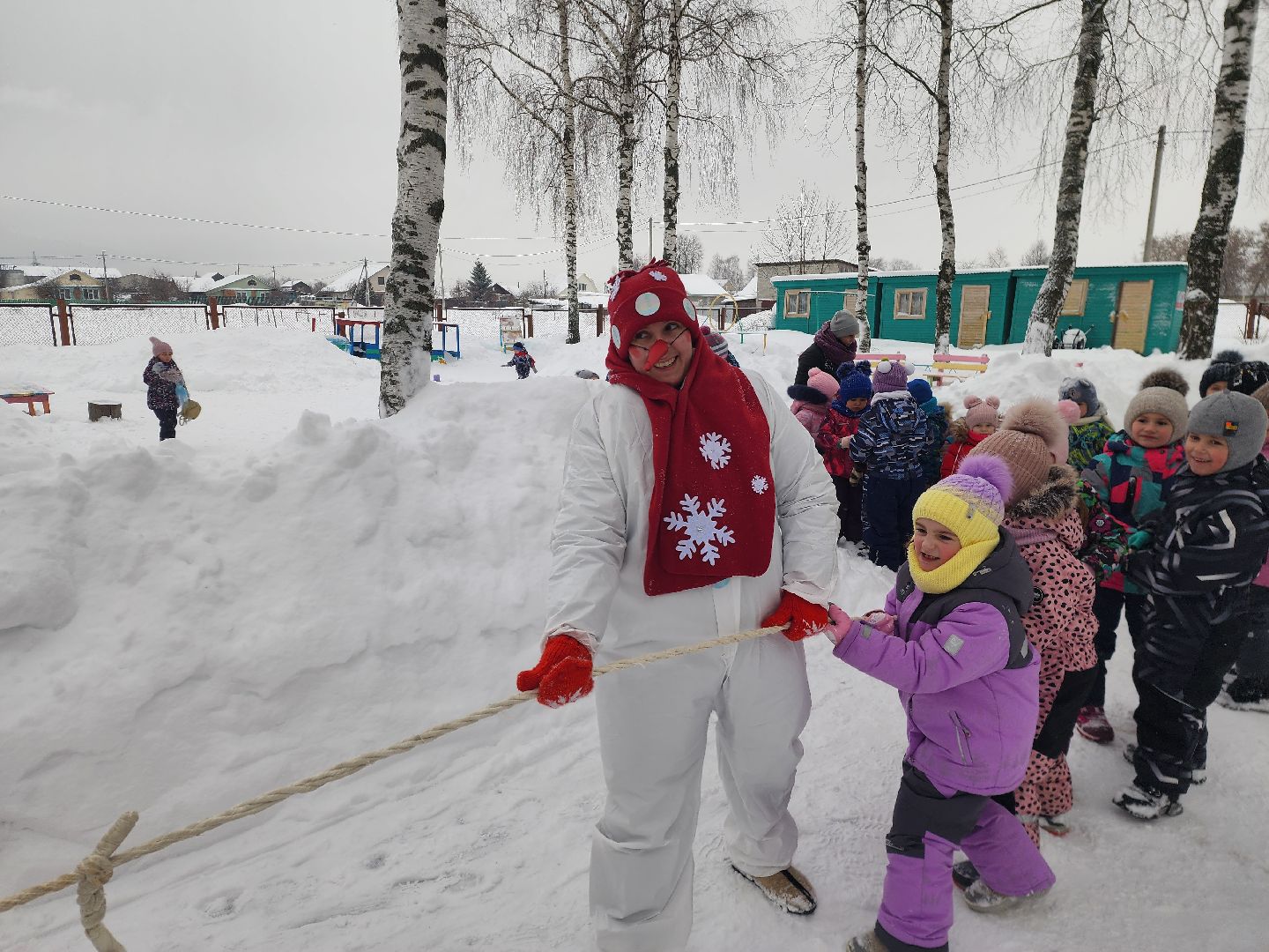 шатура, левошево, день снега, игры на свежем воздухе, детский сад, городской округ культура, городской округ люди,