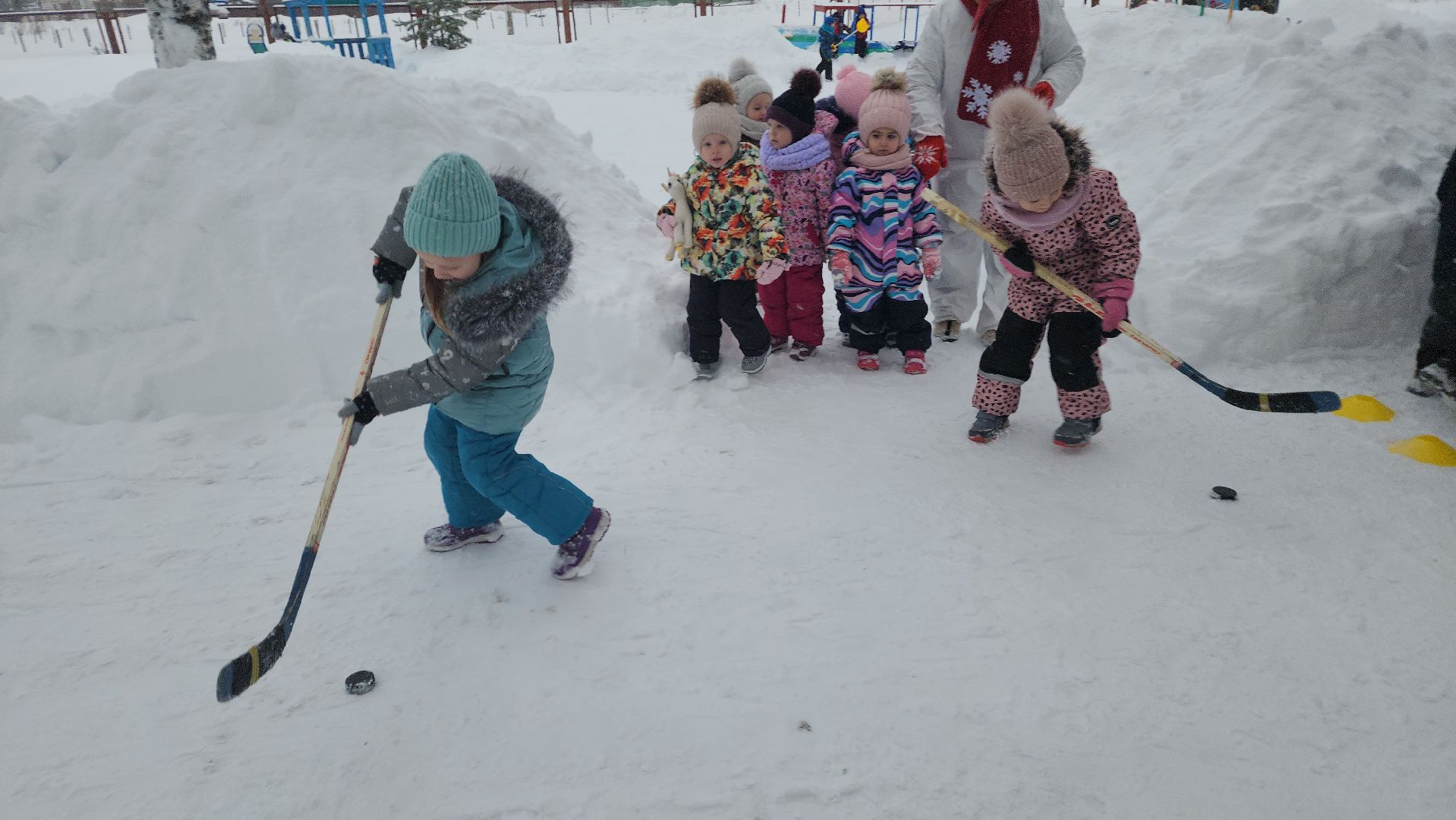 шатура, левошево, день снега, игры на свежем воздухе, детский сад, городской округ культура, городской округ люди,
