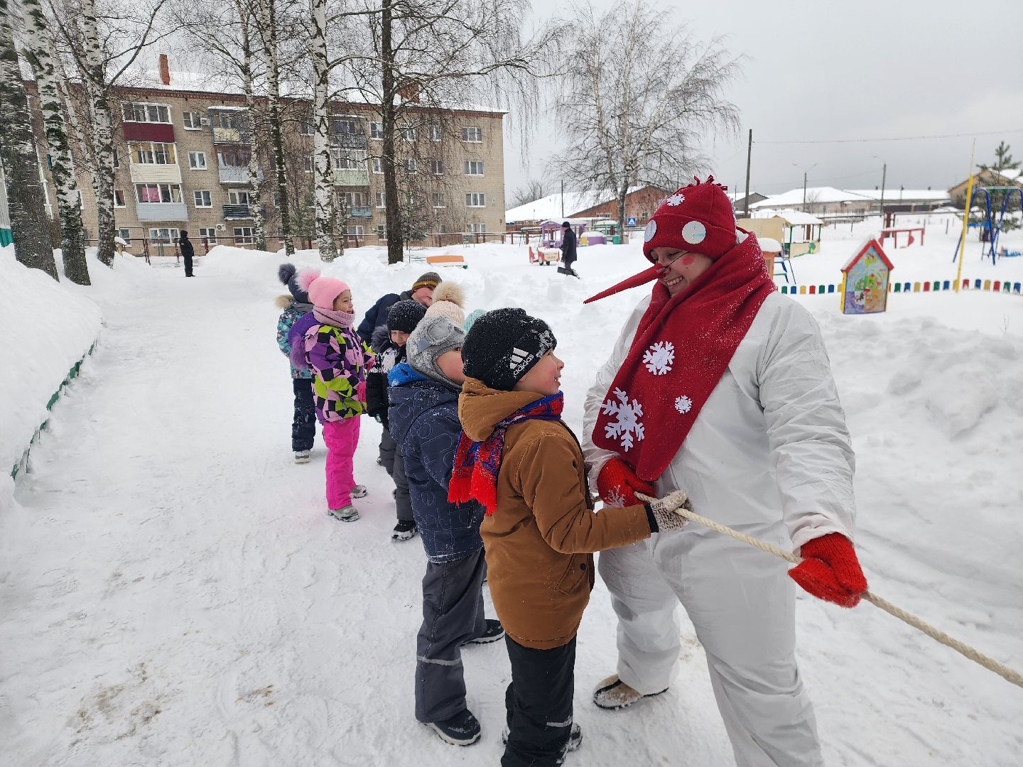 шатура, левошево, день снега, игры на свежем воздухе, детский сад, городской округ культура, городской округ люди,