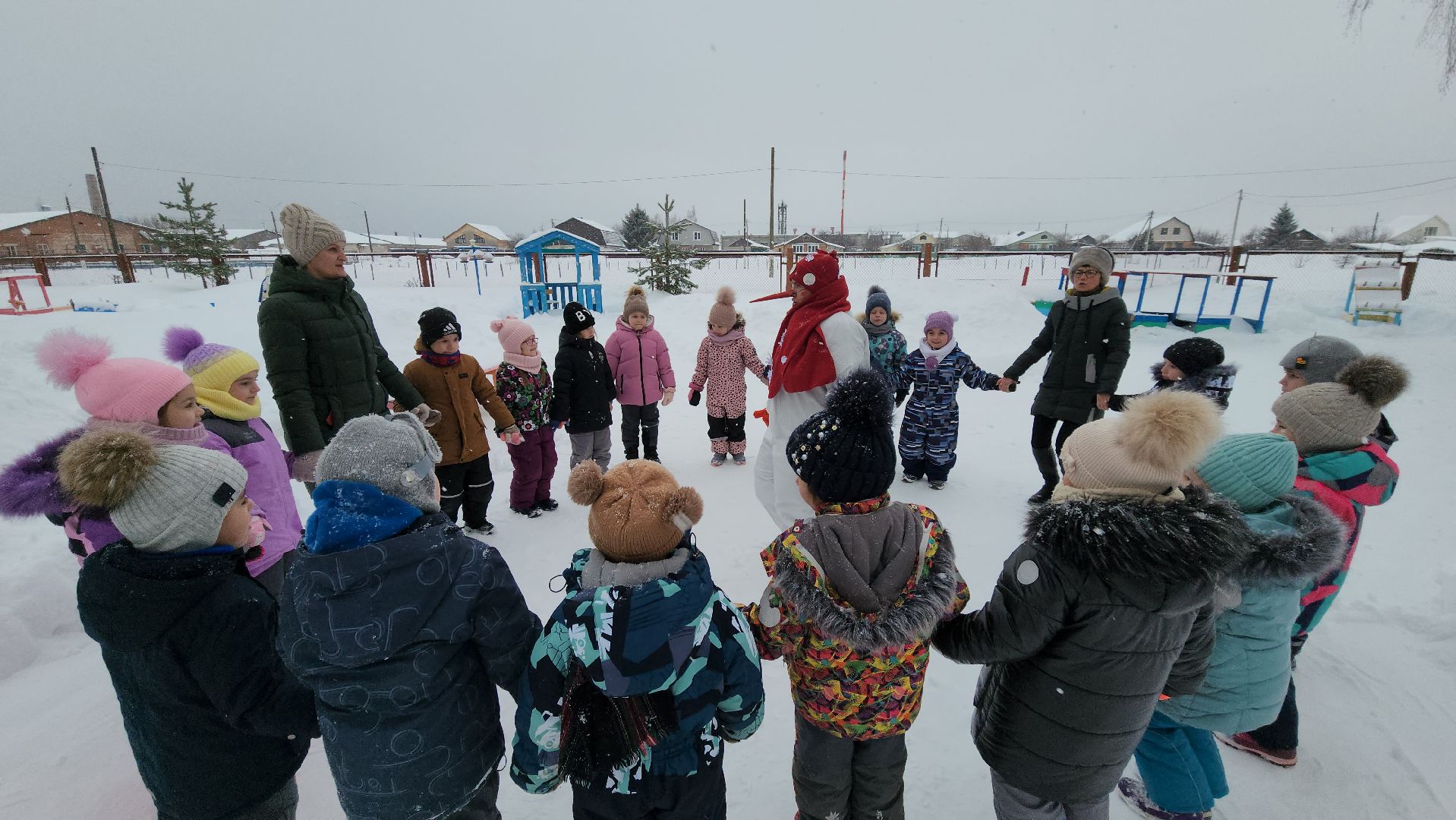 шатура, левошево, день снега, игры на свежем воздухе, детский сад, городской округ культура, городской округ люди,
