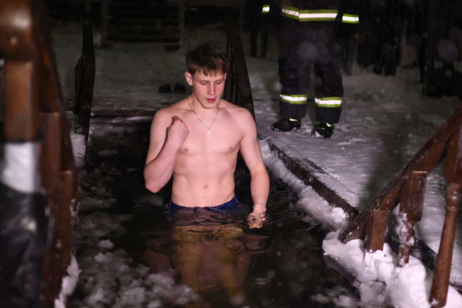 Крещение, Рошаль, Озеро Юбилейное, купель,