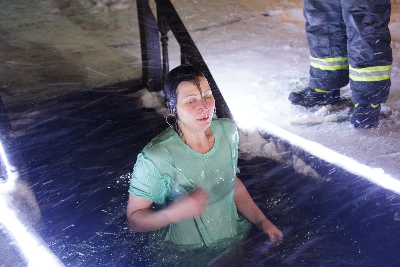 Крещение, Рошаль, Озеро Юбилейное, купель,