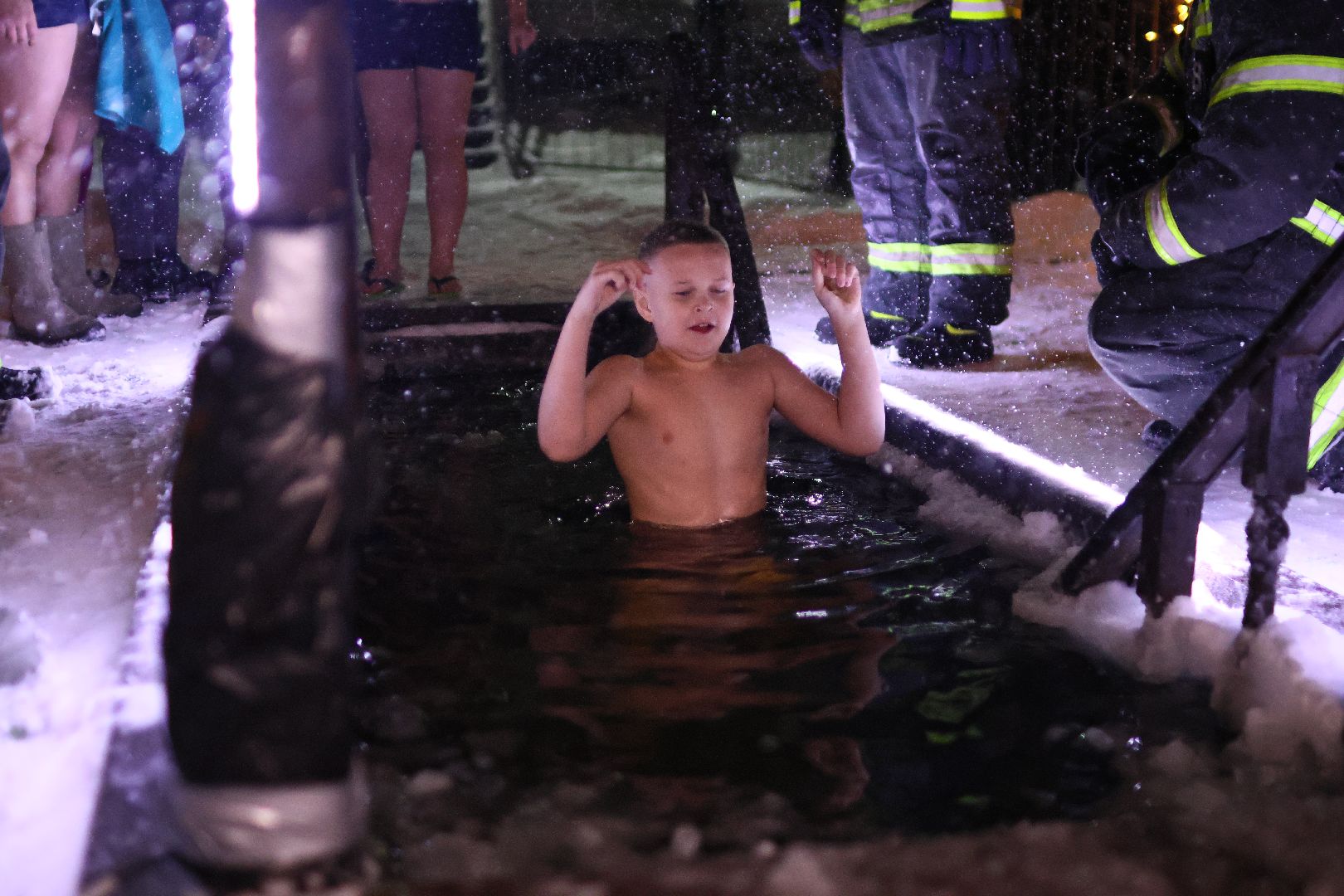 Крещение, Рошаль, Озеро Юбилейное, купель,