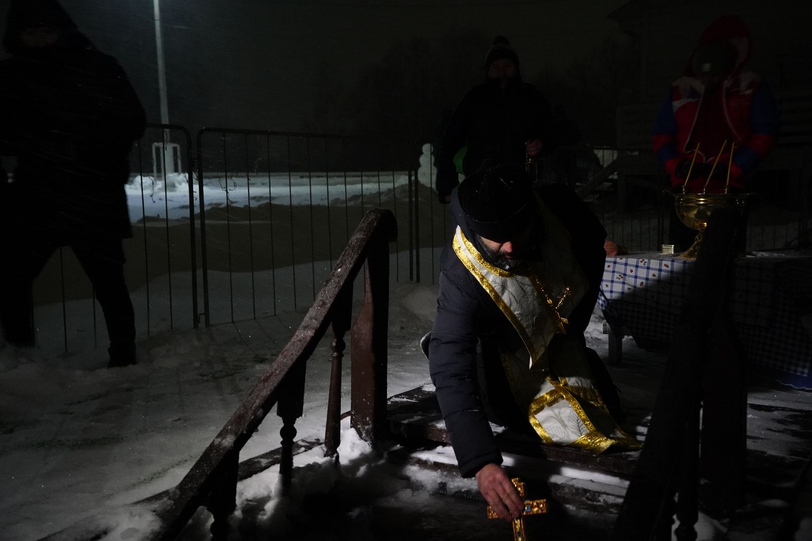 Крещение, Рошаль, Озеро Юбилейное, купель,