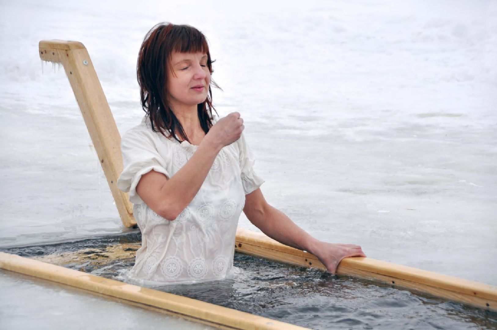 Звенигород, православие, крещение господне, крещенские купания,